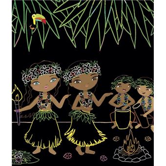 Minimiki - Ma pochette cartes à gratter et à colorier - Mohea à Tahiti