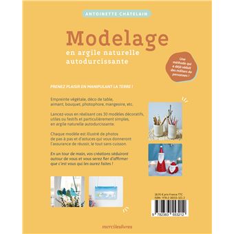 Modelage en argile naturelle autodurcissante