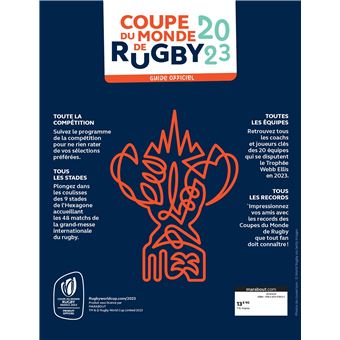 Coupe du monde de rugby 2023 - Guide officiel