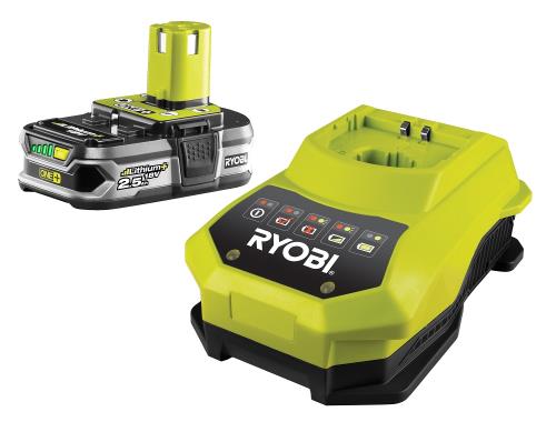 Pack chargeur rapide Ryobi One+ avec 2 batteries 18 V Li 5 Ah RC18120250 -  Chargeurs batteries et socles à la Fnac