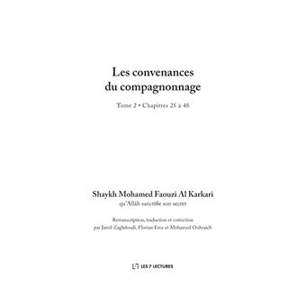 Les convenances du compagnonnage