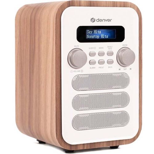 Denver Blanc Dab-48 Radio De Cuisine Fm, Dab+ Bluetooth Avec Télécommande - Image 3