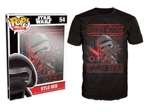 T-shirt Funko Pop Tees Star Wars Kylo Ren Poster XL Noir