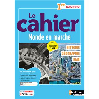 Histoire - Géographie - EMC - 1re Bac Pro - Coll. Le monde en marche - Éd. 2025 - Livre + licence