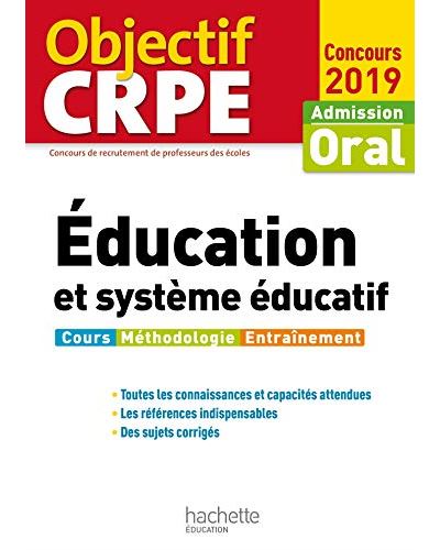 Objectif CRPE Éducation et système éducatif 2019
