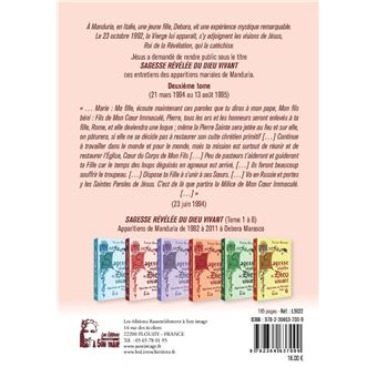 Sagesse révélée du Dieu vivant - Apparitions de Manduria tome 2 -  L5022