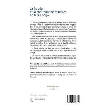 La fraude et la contrebande minières en R.D. Congo