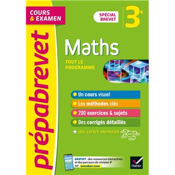 Prépabrevet Maths 3e - Brevet 2023