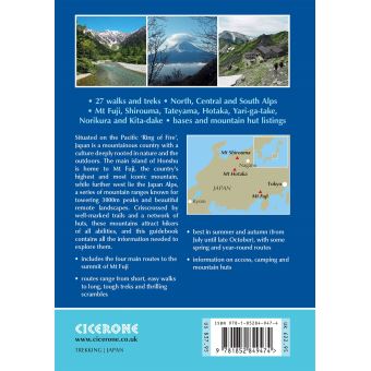 Walking and trekking in the japan alps and mount fuji