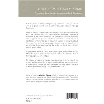 Ce que le marché fait au monde