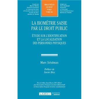 La biometrie saisie par le droit public