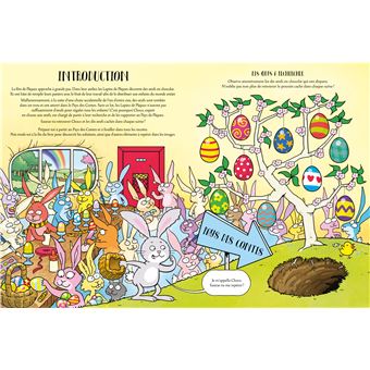 Où sont cachés le Lapin et les Oeufs de Pâques ?