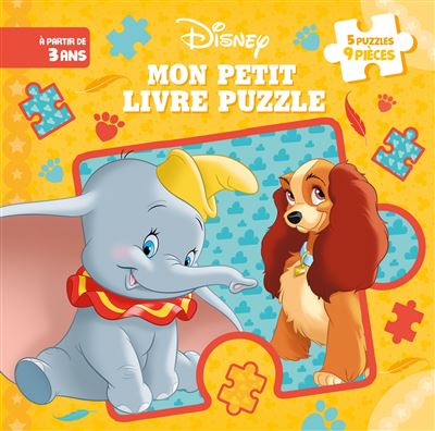 Mon petit livre puzzle ; 5 puzzles 9 pièces - Disney - Disney