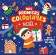Mes premiers coloriages avec contours colorés - Noël