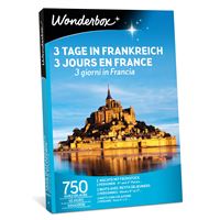 Coffret cadeau Wonderbox 3 jours en France