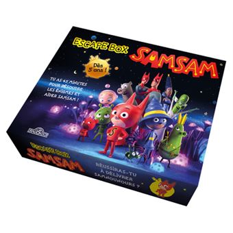 SamSam - Escape box - Escape game enfants - De 2 à 5 joueurs - Dès 5 ans