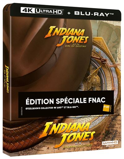 Indiana Jones Indiana Jones et la dernière croisade Édition Limitée  Steelbook Blu-ray 4K Ultra HD - Blu-ray 4K - Steven Spielberg - Harrison  Ford - Sean Connery : toutes les séries TV