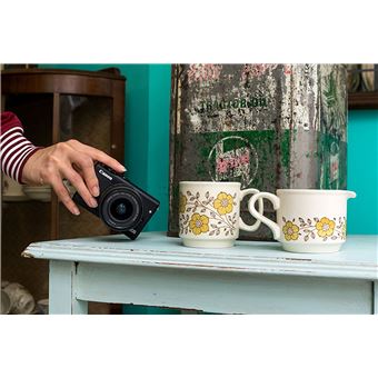 canon eos m100 appareil photo numerique sans miroir 24 2 mp aps c 1080p 60 pi s 3x zoom optique lentille ef m 15 45 mm wi fi nfc
