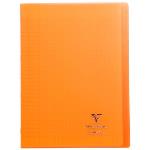 Cahier Clairefontaine Koverbook Couverture piqué polypro 96 pages Séyès 21 x 29,7 cm Orange