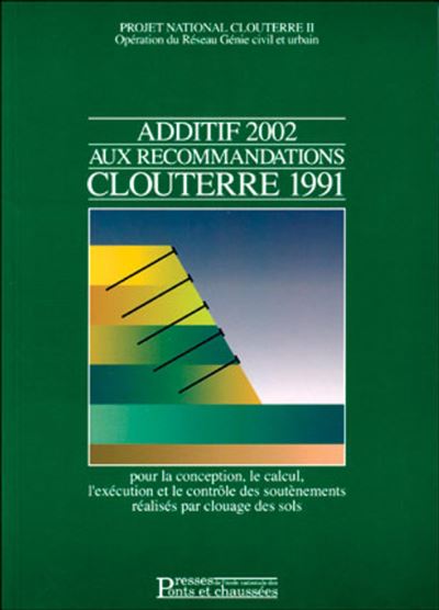 Additif 2002 aux recommandations Clouterre 1991