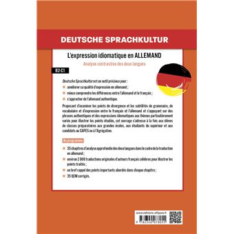 Deutsche Sprachkultur. L'expression idiomatique en allemand.