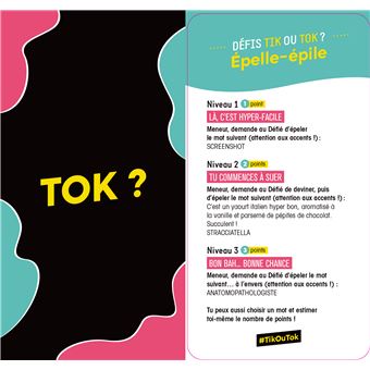 TIK OU TOK ? Le jeu de défis entre potes