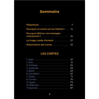 L'oracle des talents révélés