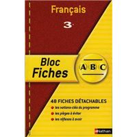 Bloc fiches abc francais 3e