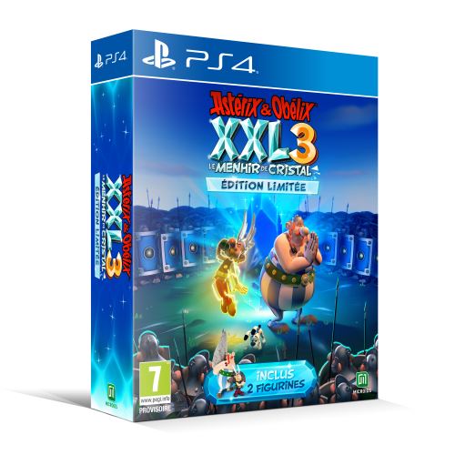 Pochette avant du jeu Astérix et Obélix XXL 3 Le Menhir de Cristal Edition Limitée PS4