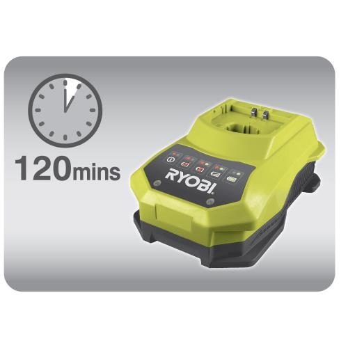 Pack batterie Ryobi 18 Volts 4 Ah + chargeur RBC18L40 - Chargeurs