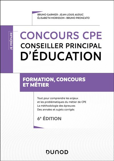 Concours CPE - Conseiller principal d'éducation - 3e éd. - Tout-en-un
