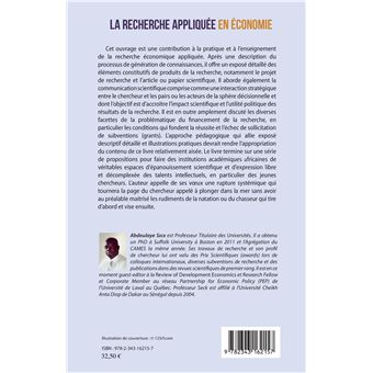 La recherche appliquée en économie