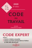 Code Dalloz expert Code du travail 2020