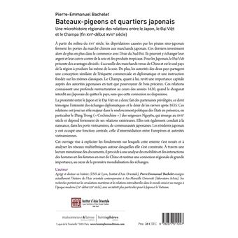 Bateaux-pigeons et quartiers japonais