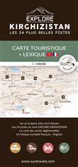 Carte touristique du Kirghizistan et Lexique français-kirghize