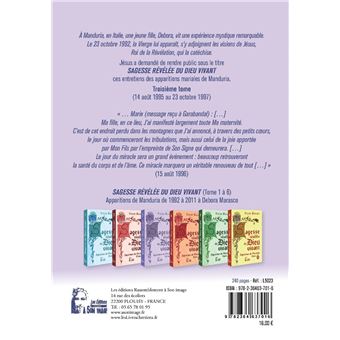 Sagesse révélée du Dieu vivant - Apparitions de Manduria tome 3 -  L5023