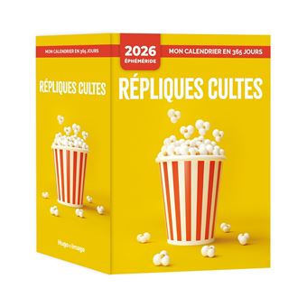 Mon calendrier 2026 - Répliques cultes