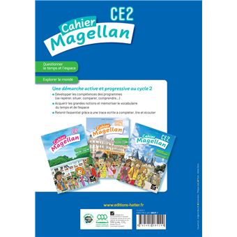 Magellan Questionner le temps et l'espace CE2 - Ed. 2022 - cahier de l'élève