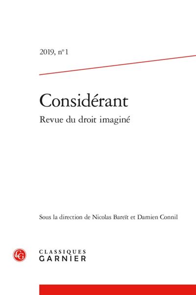 Considérant 2019 revue du droit imaginé, n° 1 - varia