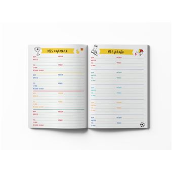 Mon agenda scolaire Foot 2021-2022