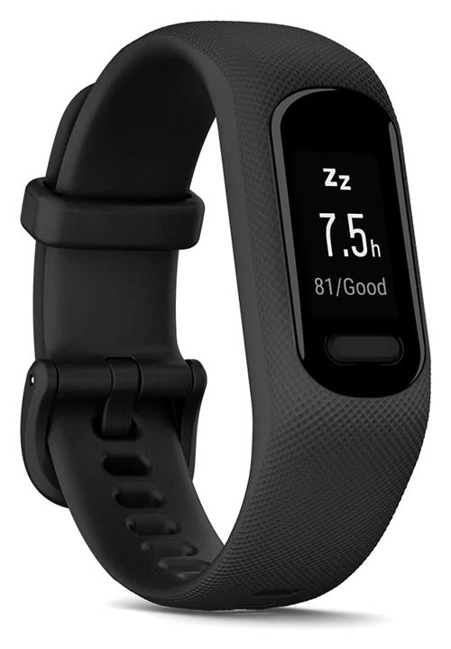 Garmin Vívosmart 5 - Noir - Suivi D'Activités avec Bande - Silicone - Noir - Taille Du Bracelet : L - Monochrome - Bluetooth, Ant+ - 26.5 G