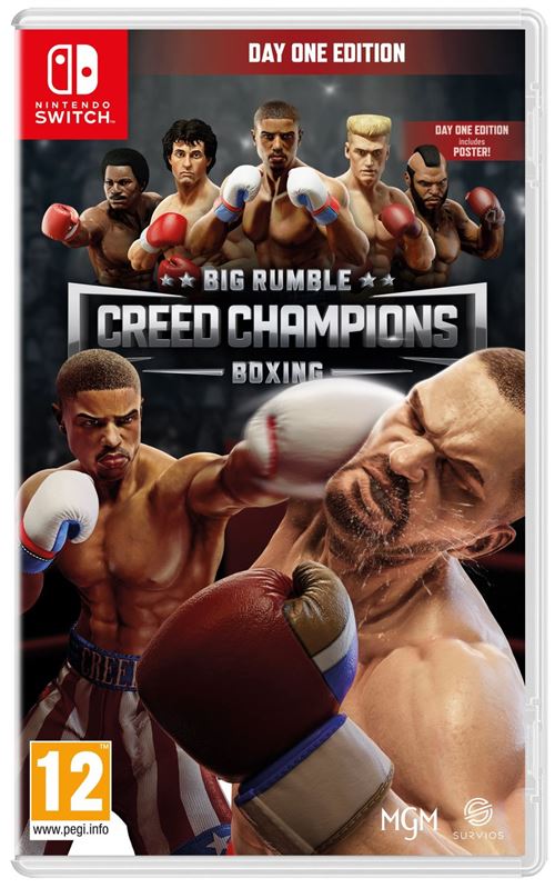 Pochette avant du jeu Big Rumble Boxing: Creed Champions Day One Edition Nintendo Switch