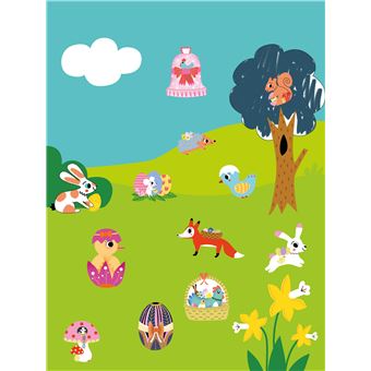 Autocollants Pâques avec 6 décors