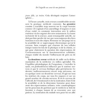 De l'aiguille au coeur de mes patients