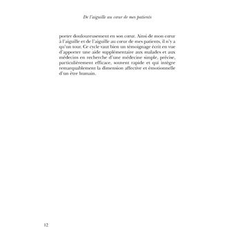 De l'aiguille au coeur de mes patients