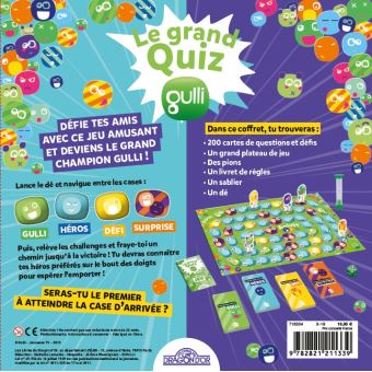 Gulli - Le grand quiz Gulli - Jeu de société familial - Dès 6 ans