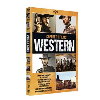 Coffret MGM 100 ans - 5 Films Westerns DVD - 1