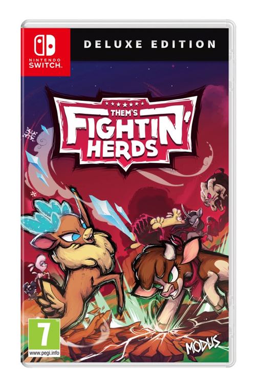 Pochette avant du jeu Them's Fightin' Herds Edition Deluxe Nintendo Switch