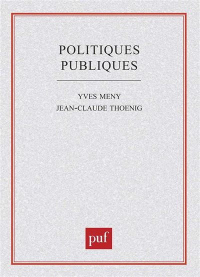 Politiques publiques - Yves Mény - broché