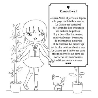 Minimiki - Ma pochette cartes à gratter et à colorier - Akiko au Japon